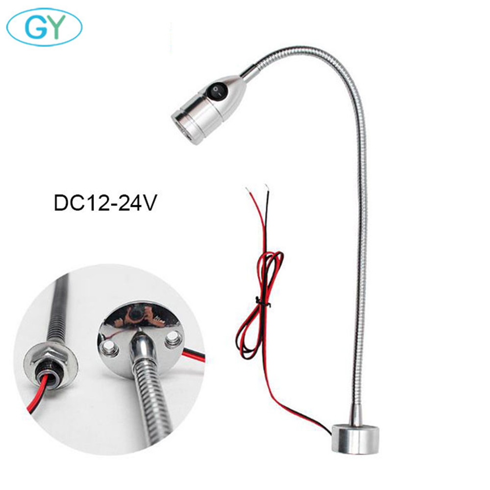3 ワット DC12V 24 V LED CNC 工作機械ライト柔軟な L40cm グースネック Led ワークショップ作業ランプシルバー黒磁気工業用ランプ