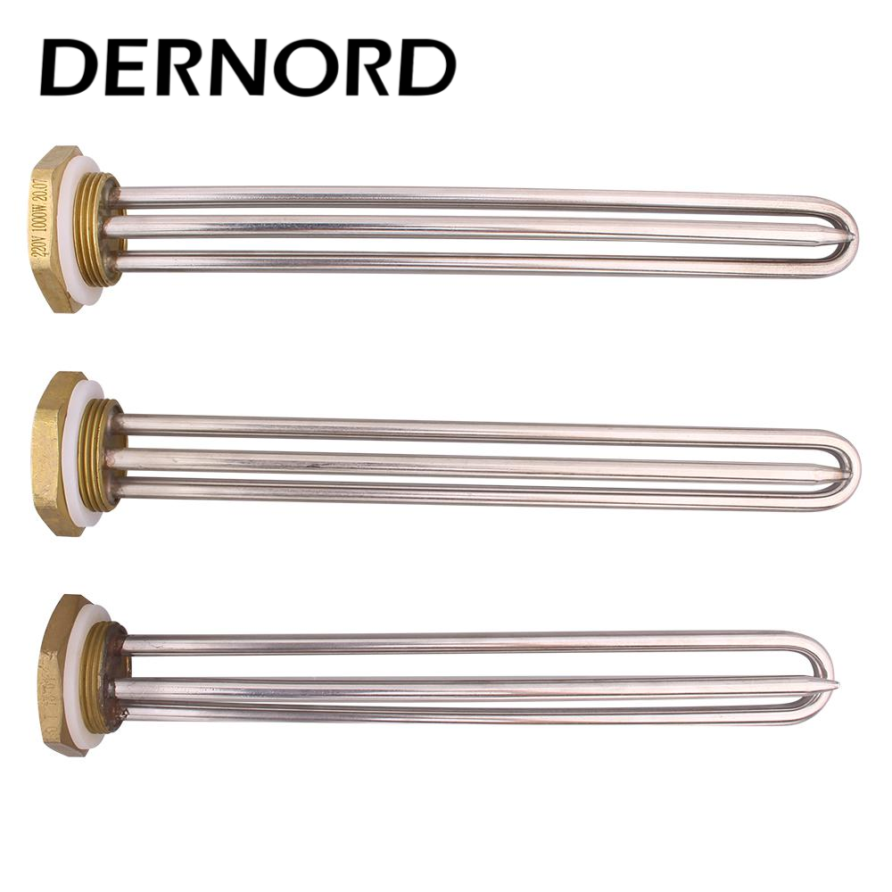 DERNORD 給湯器 220v プローブチューブ DN32/1.25 "浸漬発熱体 1kw 1.5kw 2kw 電気管