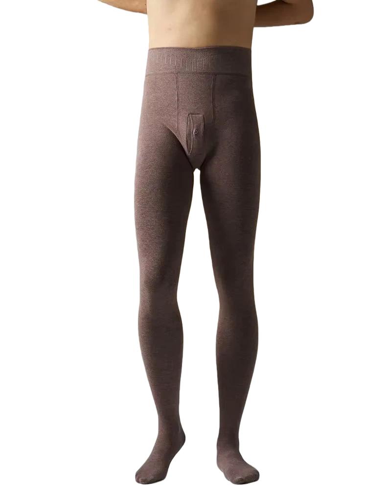 400 グラム厚いフリース冬のストッキング冬レギンス Collant タイツサーマルパンツ男性 2 ラインプラスサイズのズボンパンタロン Pijamas