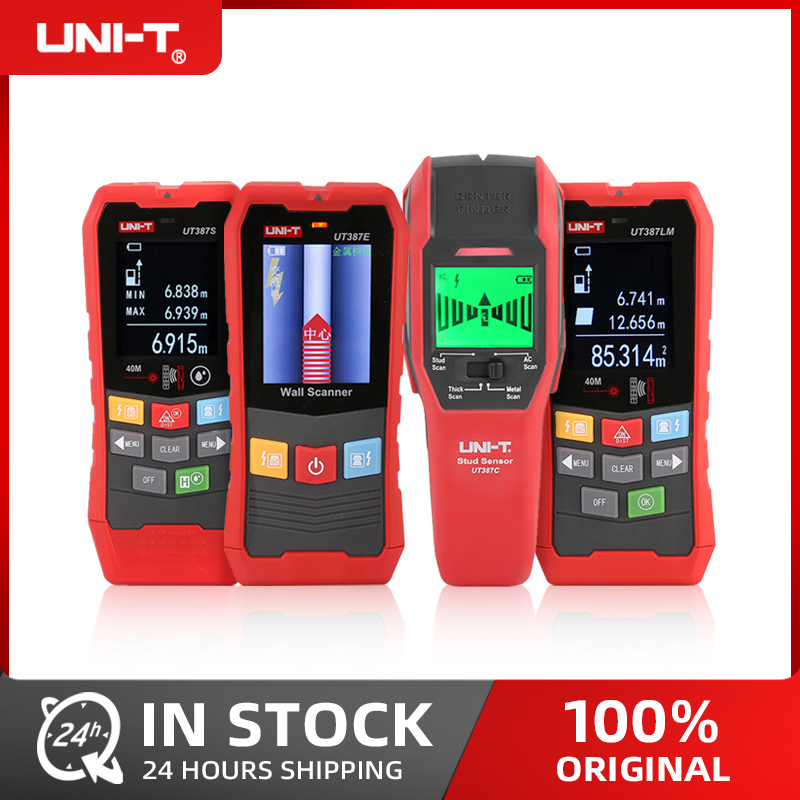 UNI-T UT387E UT387C UT387S UT387LM 壁スキャナー金属検出器木材スタッドファインダー AC ライブワイヤーケーブル検出器深さトラッカー付き