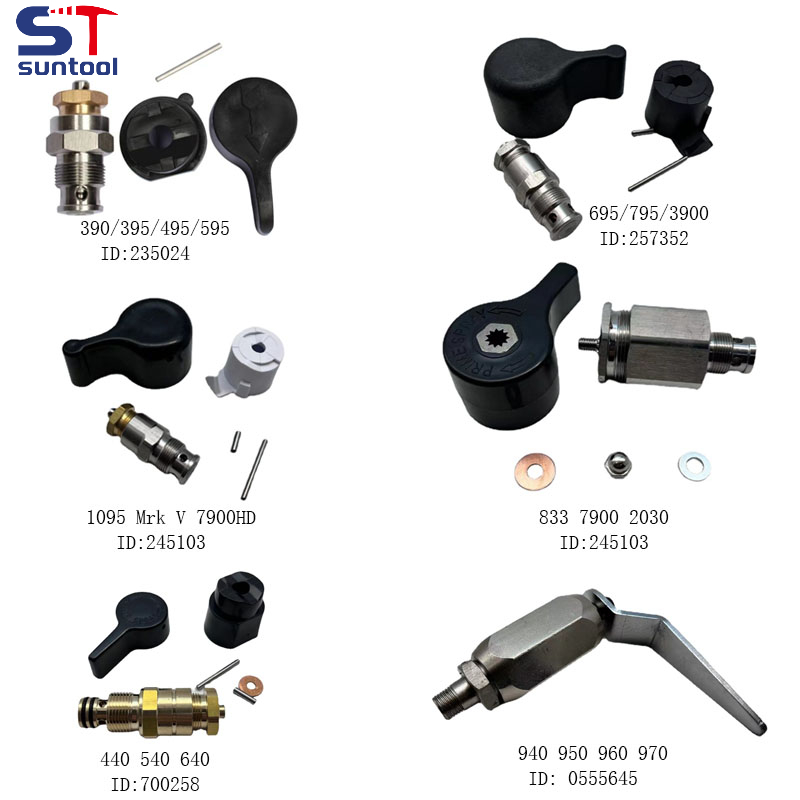 Suntool エアレス部品 245103 エアレスペイントスプレー用プライムバルブアセンブリ 395 495 695 795 1095 7900 5900 2030 GH833