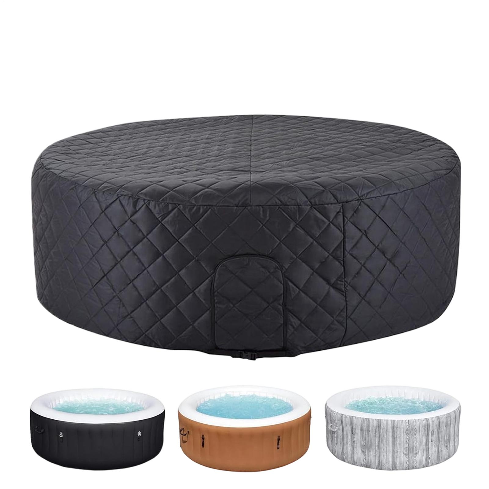 ホットタブ断熱カバー屋外インフレータブルスパサーマルカバー防水冬プールプロテクター保温用 208x70cm