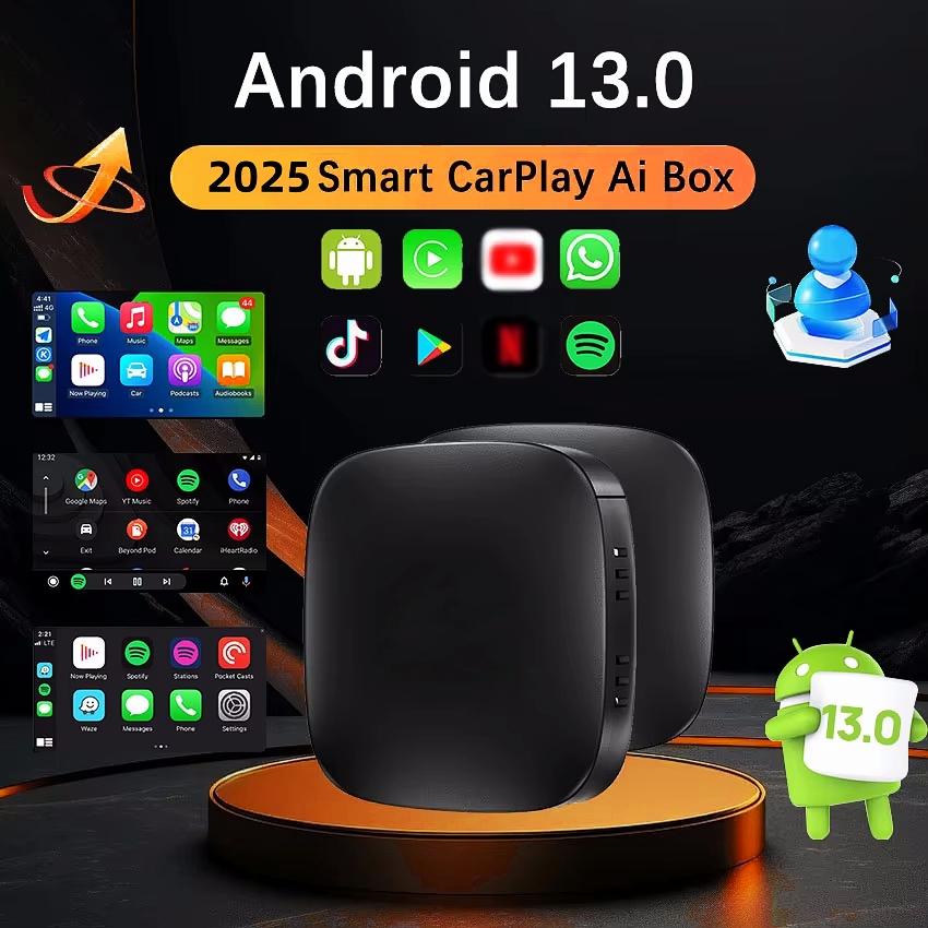 Carplay AI ボックス Android 13 ワイヤレス Android 自動 Youtube Netflix トヨタマツダヒュンダイハヴァル GMC フォード MG VW 起亜