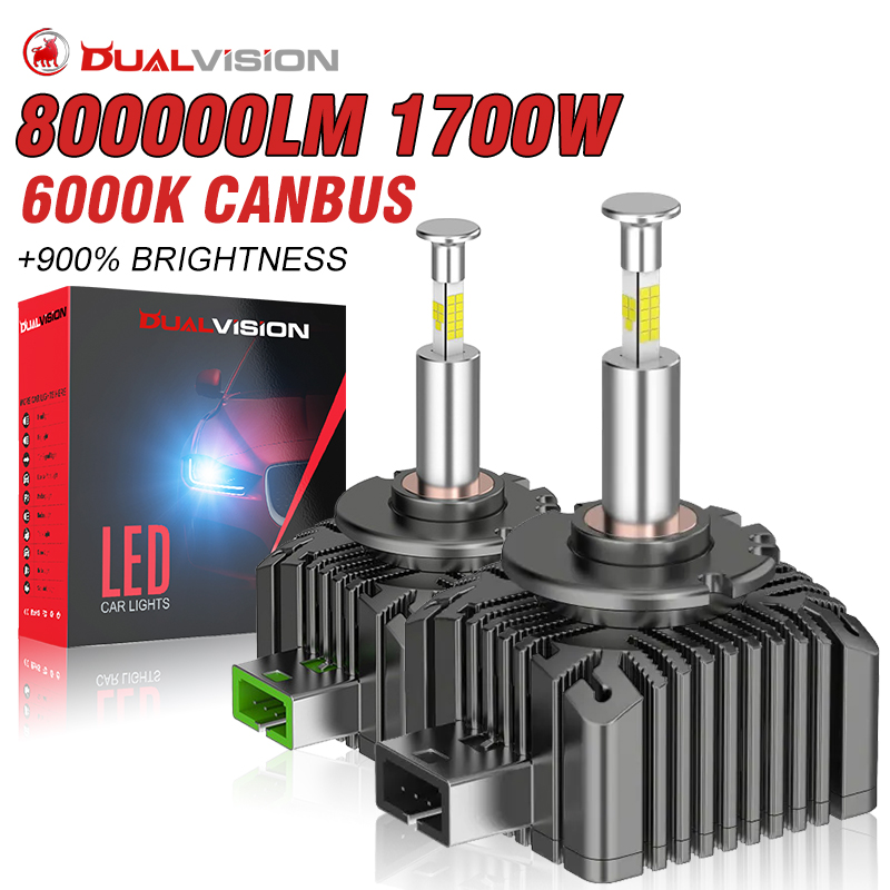 D3S D1S LED ヘッドライト Canbus 1:1 HID D2S D4S D5S D8S D1R D2R D3R D4R オートランプ 8000000LM 1700 ワットプラグ