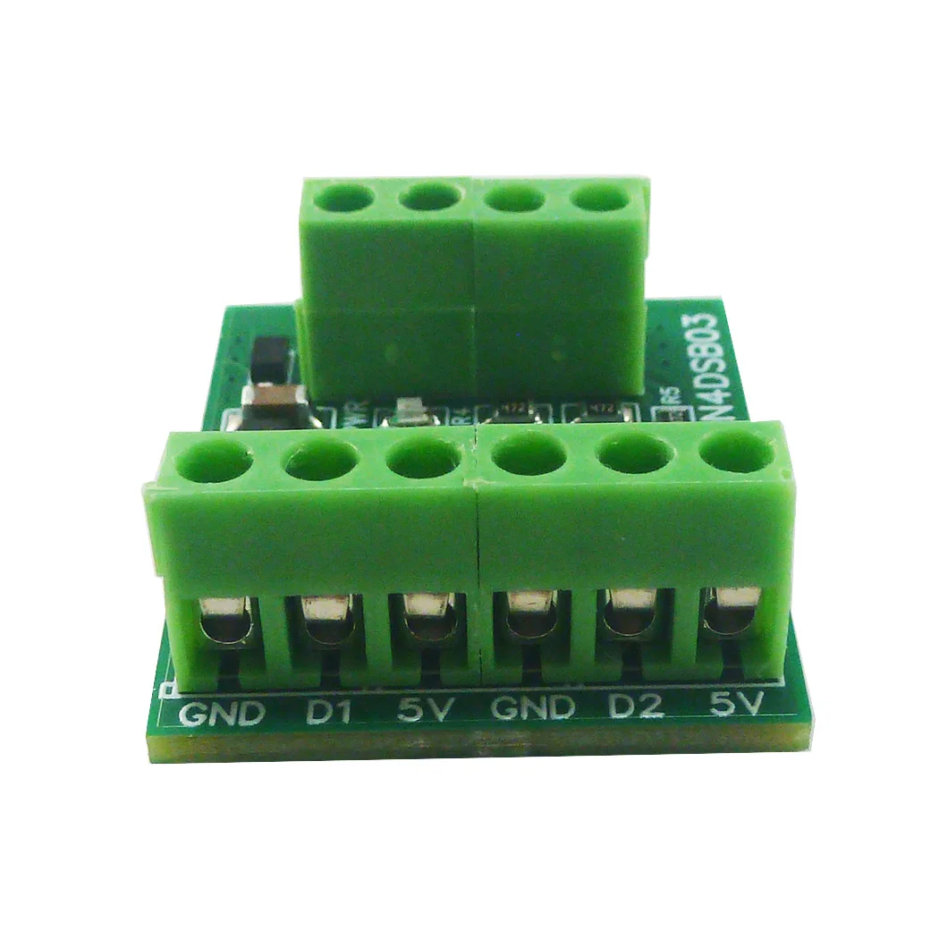 1-2CH RS485 デジタル温度コレクタモジュール -55 〜 125C DS18B20 センサー DC 5V 12V 24V サーモスタットスマートホーム R46CA01