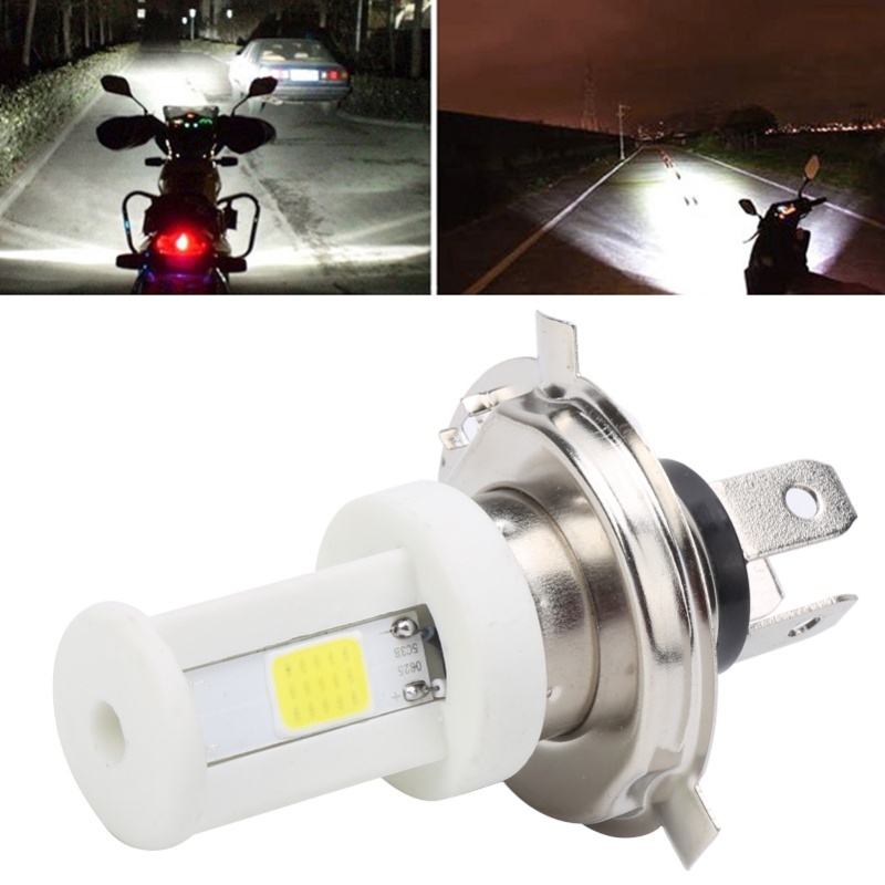 H4 LED オートバイヘッドライト電球ハイ/ロービーム白色光 1080LM 6500K バイクフロントランプ 9-12 ワット