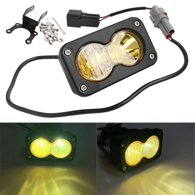 新しい LED ヘッドライトスイッチホワイトスポットフラッドポッドコンボキット防水 Sur-Ron セグウェイ Talaria プラグアンドプレイ 20 ワット