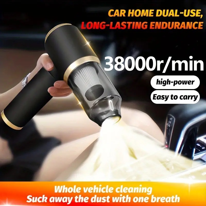 車や家庭用のポータブルミニ掃除機 - 超強力な両用ヘアドライヤー/掃除機、充電式ブロワー