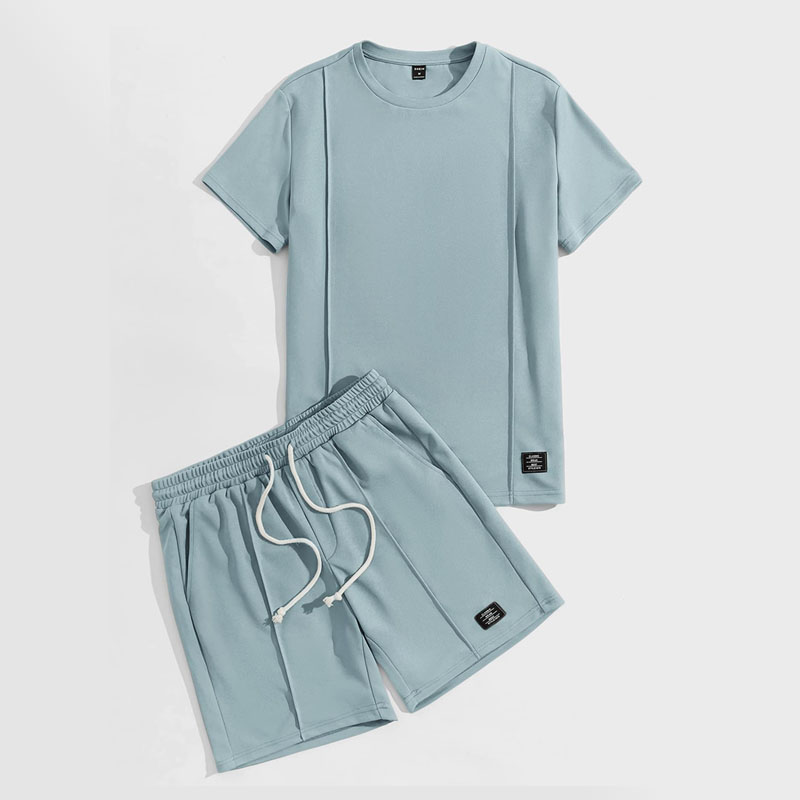 オムカスタムストライプストリートスタイル夏通気性メンズコットン Tシャツショート卸売特大 Tシャツアンサンブル