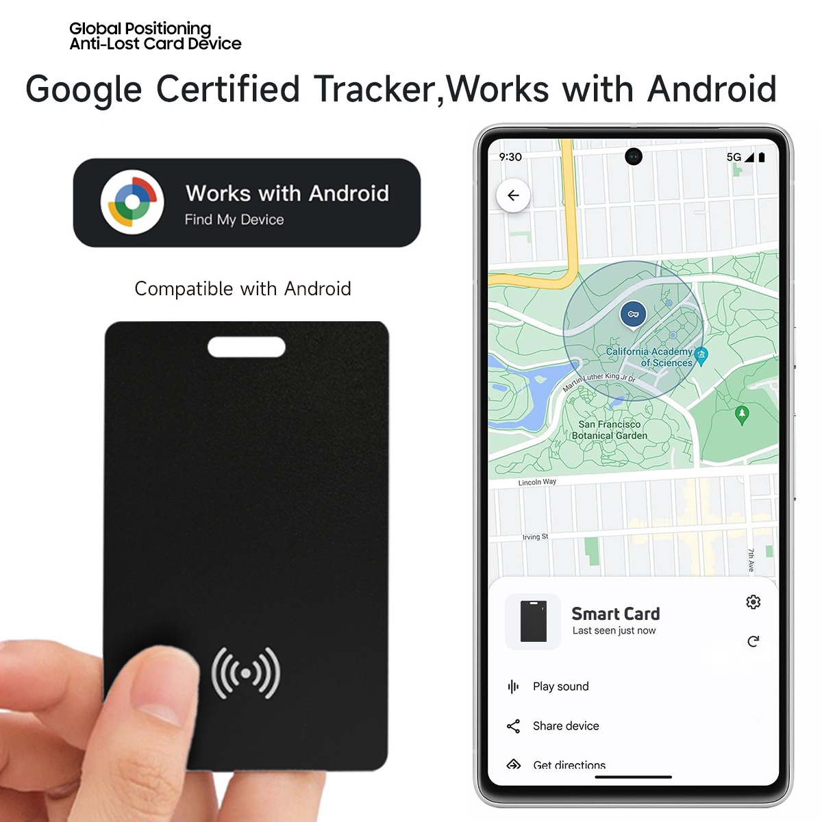 Android トラッカー カード グローバル ポジショナー カード ロケーター 超薄型ウォレット トラッカーは Google で動作します 私のデバイスを検索 Google の検索ハブ