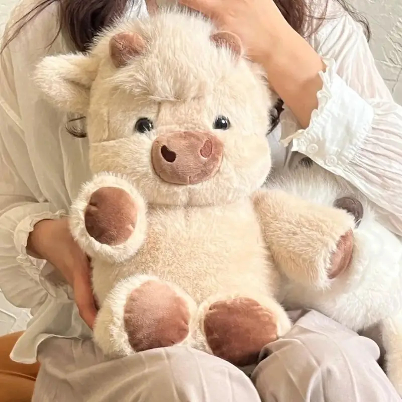 ソフト子牛豚ぬいぐるみ動物ぬいぐるみかわいいアニメーションぬいぐるみ枕クリエイティブランニング豚ぬいぐるみギフト 17.7 インチ