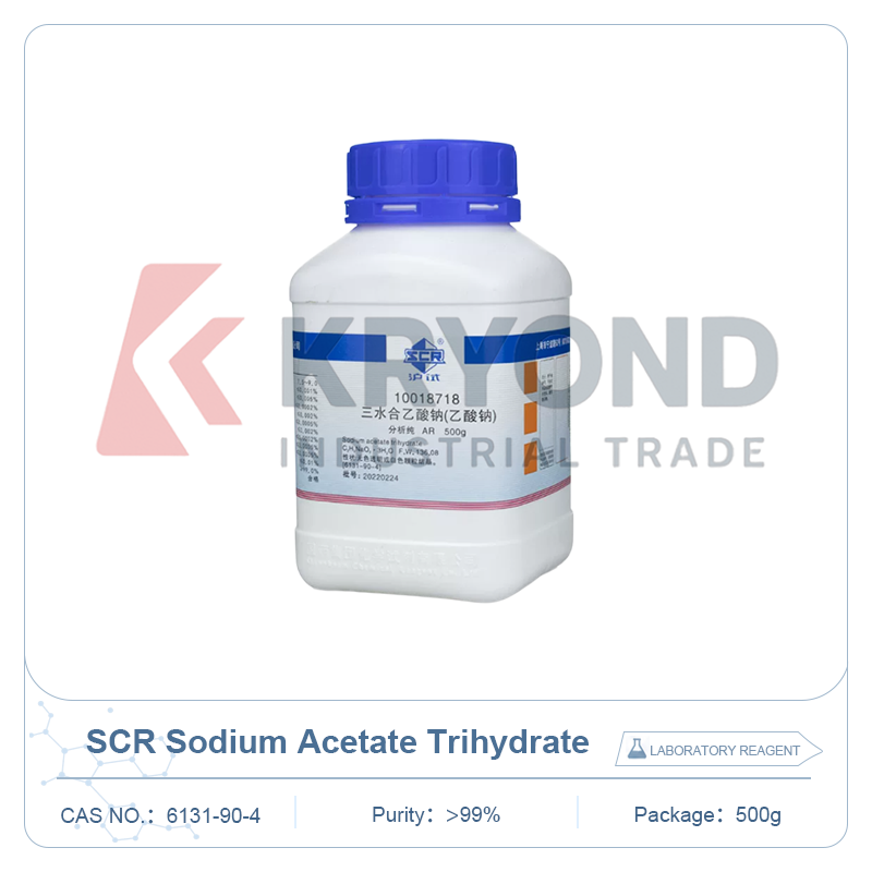 SCR 酢酸ナトリウム三水和物 AR 分析試薬 CAS 6131-90-4 緩衝液調製研究用実験用化学薬品 500g