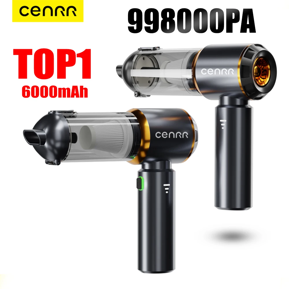 CENRR 998000PA 車用ミニ掃除機コードレス強力ポータブル車掃除機家庭用ハンドヘルド送風機車クリーナー