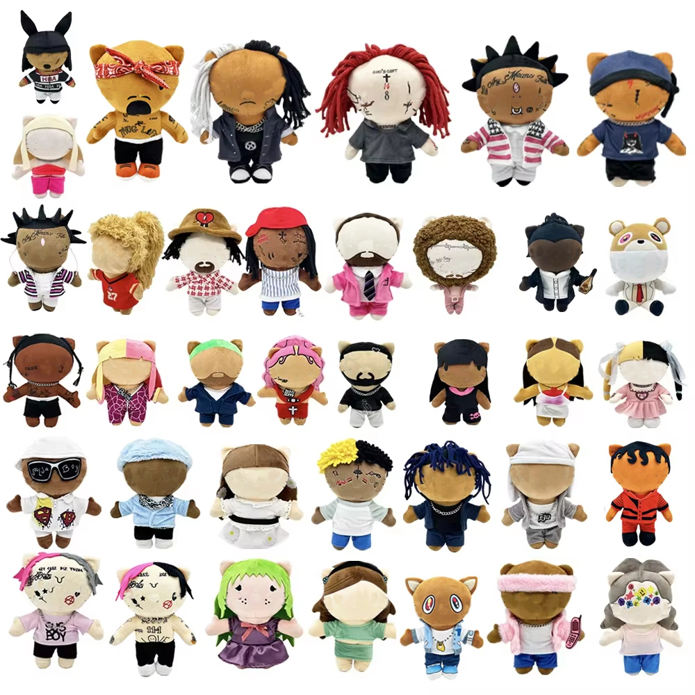 複数のスタイルかわいい猫エミネム XXXTentacion フランクオーシャンぬいぐるみ人形服ぬいぐるみソフトぬいぐるみファン収集ギフト