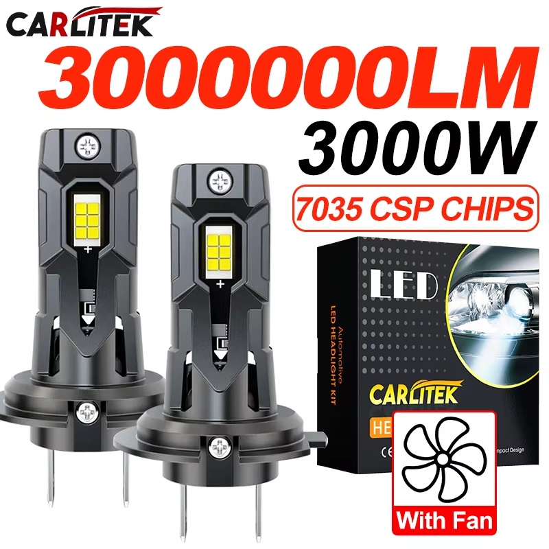 H7 LED ヘッドライト電球ミニワイヤレス 3000 ワット 3000000LM 6000 K 7035 CSP 車のヘッドランプ自動ダイオードランプ H7 ターボ Led 12V 自動車