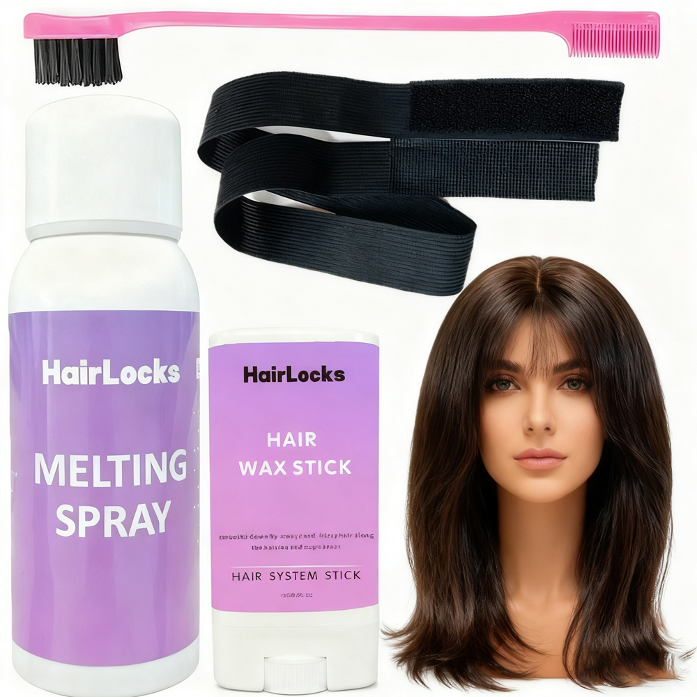 レースフロントウィッグ取り付けキット 接着剤 (38ml) とリムーバー (30ml) 付き バンドブラシ 防水ヘアウィッグ接着剤セット レースウィッグ用