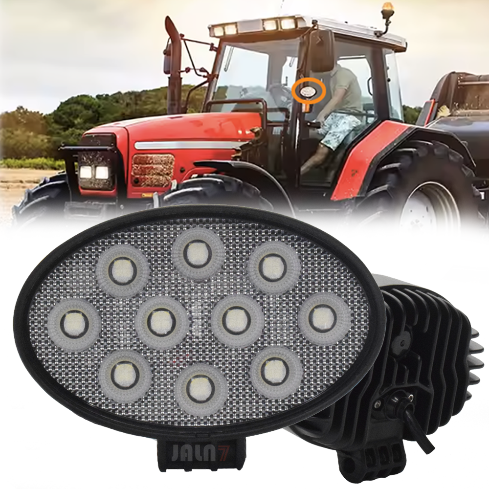 JALN7 楕円形 LED 投光器トラクター 60 ワット作業灯多用途高耐久ランプトラックオフロードオフロード使用
