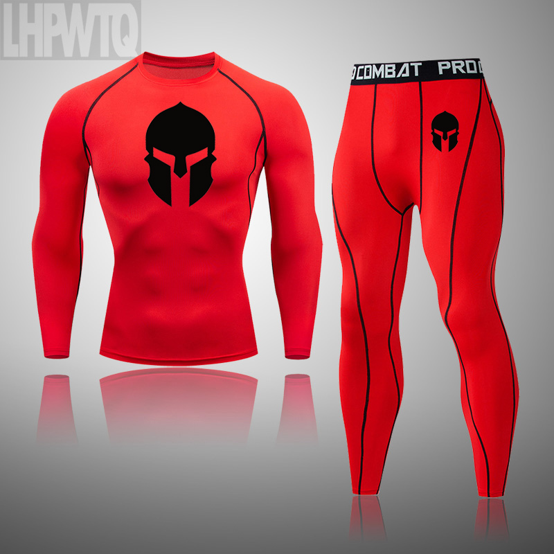 メンズスキースーツ男性サーマル下着冬スキー圧縮スポーツスーツジムタイツ服ジョギングランニングトラックスーツ速乾性