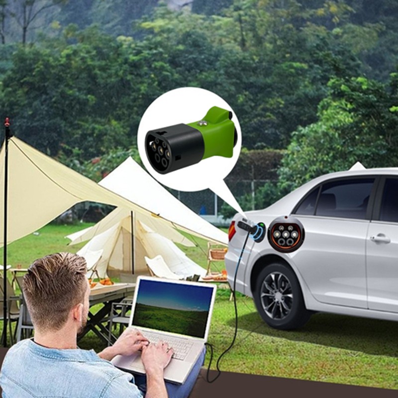 起亜 Type2 V2L 放電器 EV 変換アダプタ Schuko ソケット 220V 電気自動車用屋外キャンプ