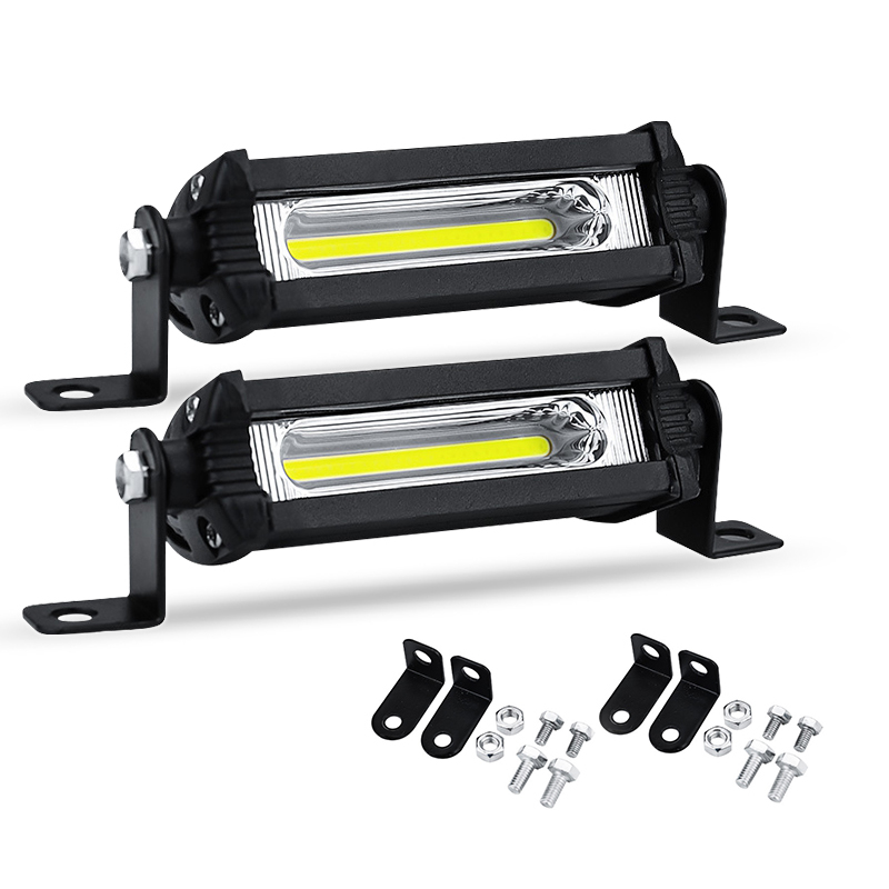 Led 作業灯トラクタートラック 12v 24v COB 4 インチヘッドライトバイクスクーター ATV Led バースポットライトドライビングフォグランプオフロード