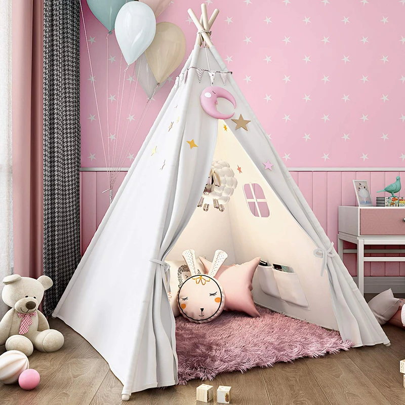 1.8 メートルのティーピーテント子供用屋内屋外ティピー子供テントままごとウィグワム子供用テントハウス