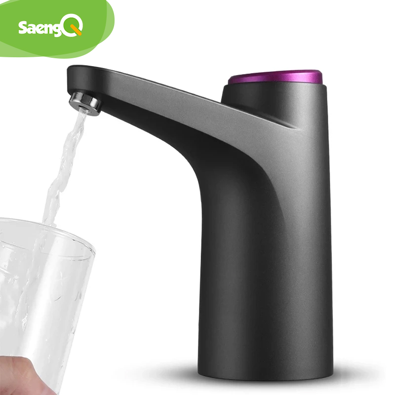 saengQ ウォーターポンプボトル自動電気ウォーターディスペンサー家庭用ガロン飲料スイッチスマート水処理家電