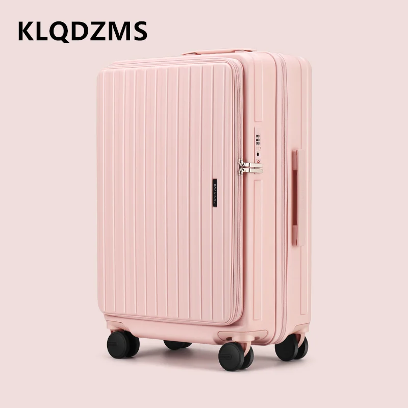 KLQDZMS サイドオープニング荷物多機能 20 インチ搭乗ボックス ABS PC トロリーケース 24 "26" ハンドヘルド旅行スーツケース