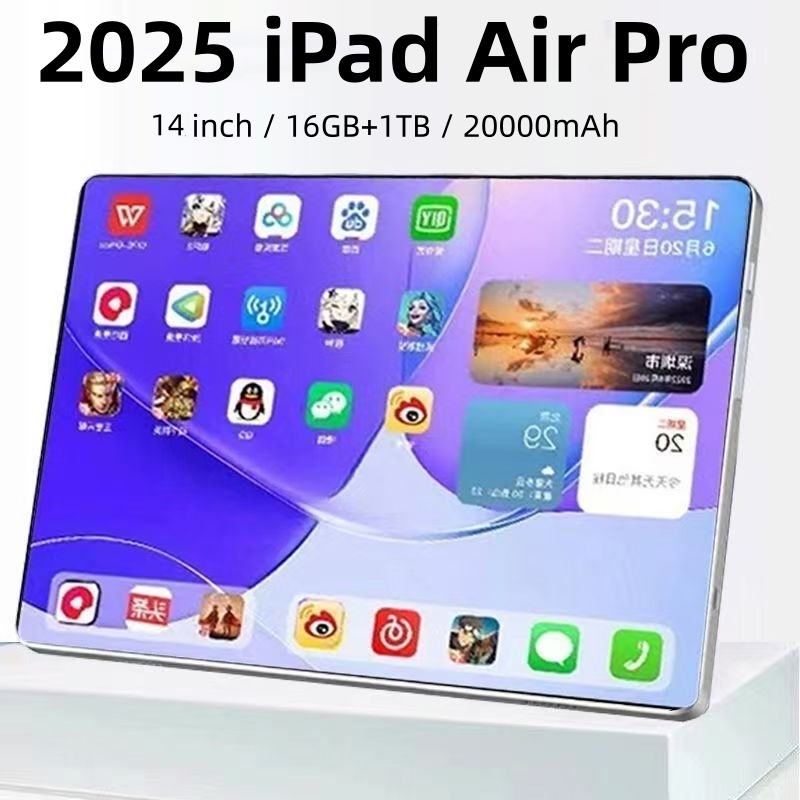 2026 グローバルオリジナルタブレット iPad Air PRO 12 インチ Android 15 22GB 2TB 20000mAh 5G デュアル SIM カード WiFi GPS HD 4K Mi AndroidTablet