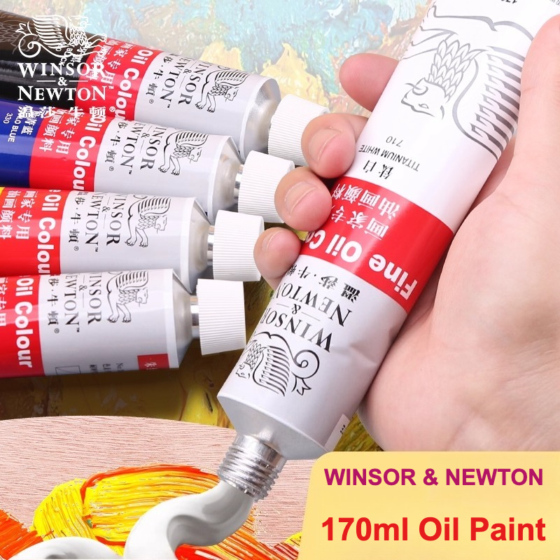 WINSOR＆NEWTON 油絵の具 170ml シングルチューブ アーティスト用 美術学生 初心者 強い着色力 耐光性 大きいサイズ