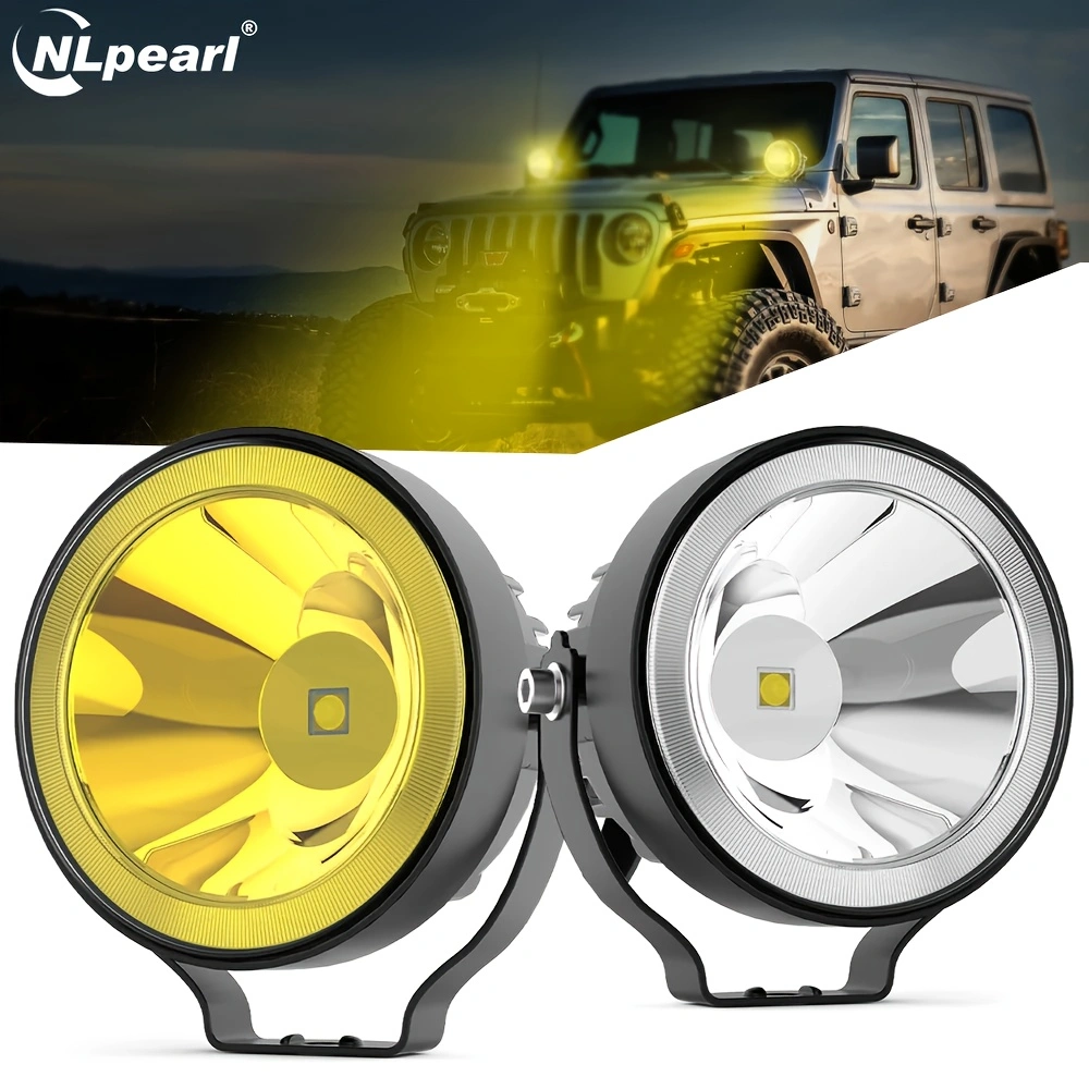 NLpearl 4 インチ Led ワークライトオフロードラウンドスポットライト車 ATV ダートバイクピックアップトラックオートバイヘッドライト 12v 24v