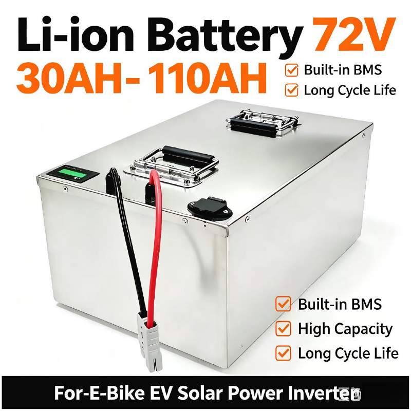 72V リチウムバッテリー 110Ah 40Ah 50Ah 60Ah 70Ah 80Ah 100Ah 110Ah オプショントローリングモーターハイブリッドオートバイゴルフカート Ro
