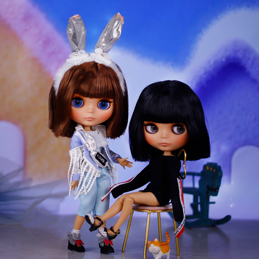 ICY DBS ブライス人形 BJD ジョイントボディ日焼け肌マットフェイス新人セット人形 1/6 30 センチメートルギフトアニメ SD