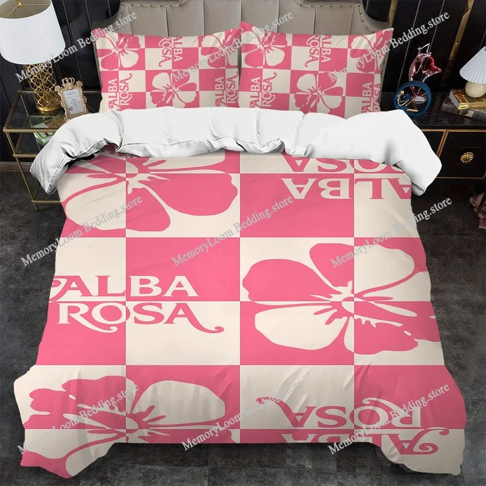 ファッション A-Alba-RosaS カラーフラワー布団カバーセットホームスタイル寝具ソフトランドリーコットンベッド学生寮ギフトホームテキスタイル