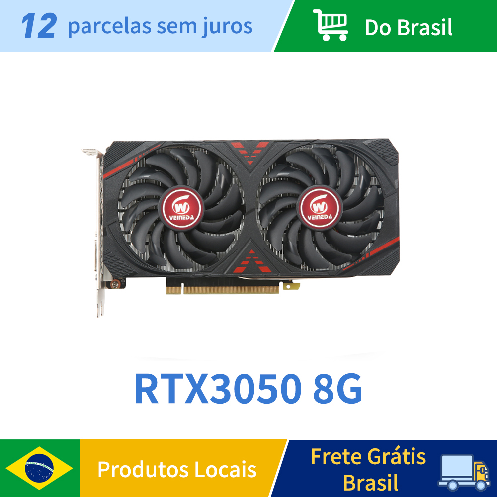 VEINEDA RTX3050 8GB GDDR6 128bit コンピューター グラフィック カード RTX 3050 8GB ゲーミング PC rtx 3070 DP*HDMI -compatible placa de video