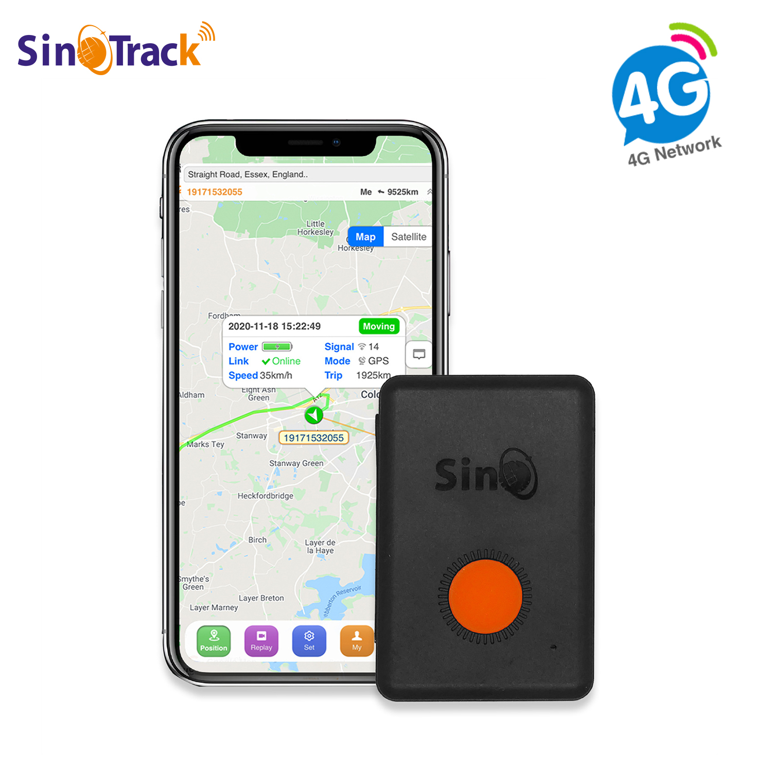 4G SinoTrack ST-904L ミニ内蔵バッテリー防水 GPS トラッカー子供個人の車ペットデバイス用無料追跡アプリ付き