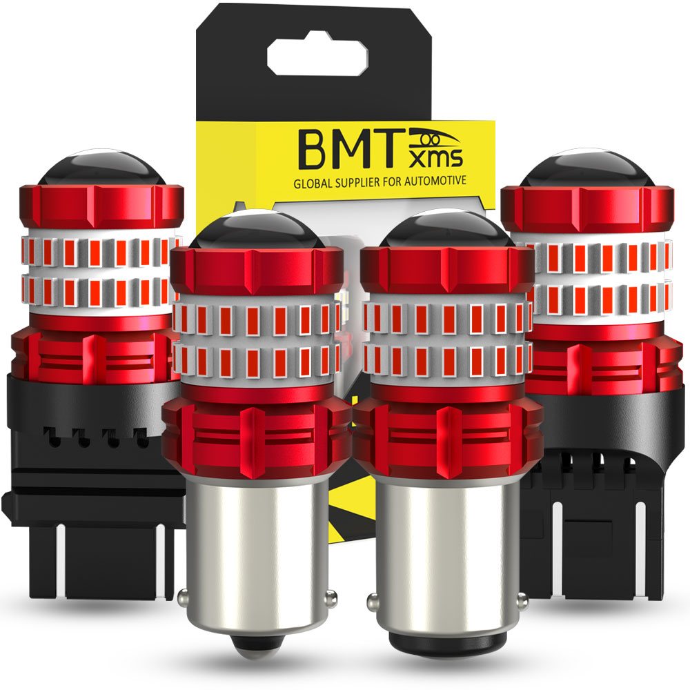 BMTxms 2PC スーパーレッド 1157 BAY15D P21/5W LED ブレーキランプ 1156 BA15S P21W T20 7443 W21/5W 3157 P27/5W T25 LED ストップテールライト電球