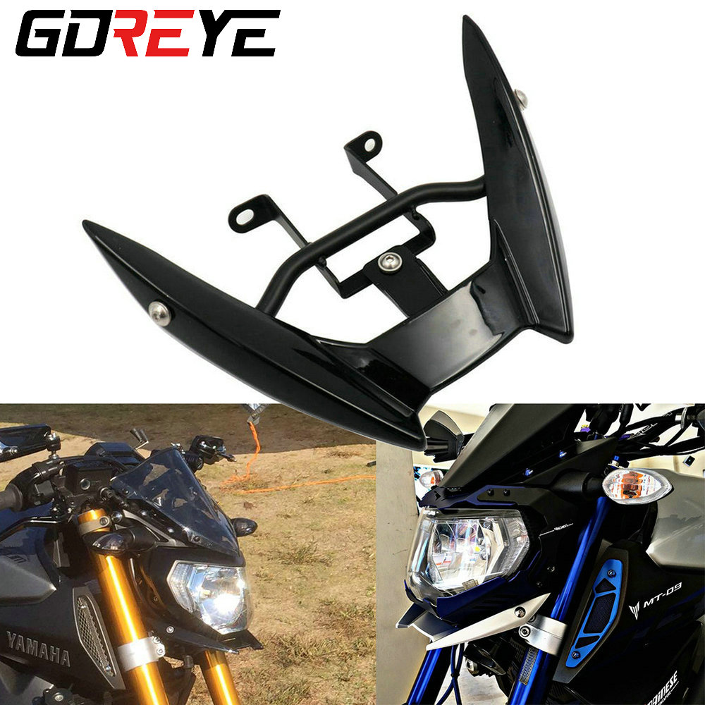 MT09 FZ09 フロントヘッドライトステーヘッドランプサポートブラケットアッパーフェアリングカウリングくちばしホルダー 2014 2015 2016 ヤマハ MT FZ 09