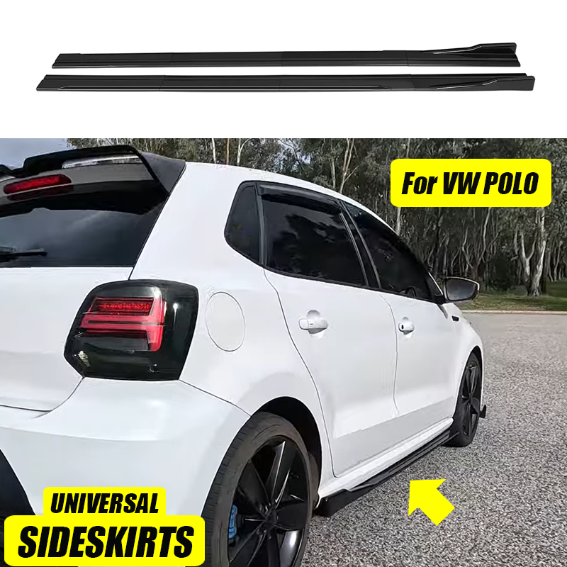 Vw アクセサリーポロ 6R MK5 Mk7 ゴルフ 4 5 6 7 8 Mk7 車のサイドスカート延長ロッカーパネルサイドトリムスポイラーファクトリーアウトレット