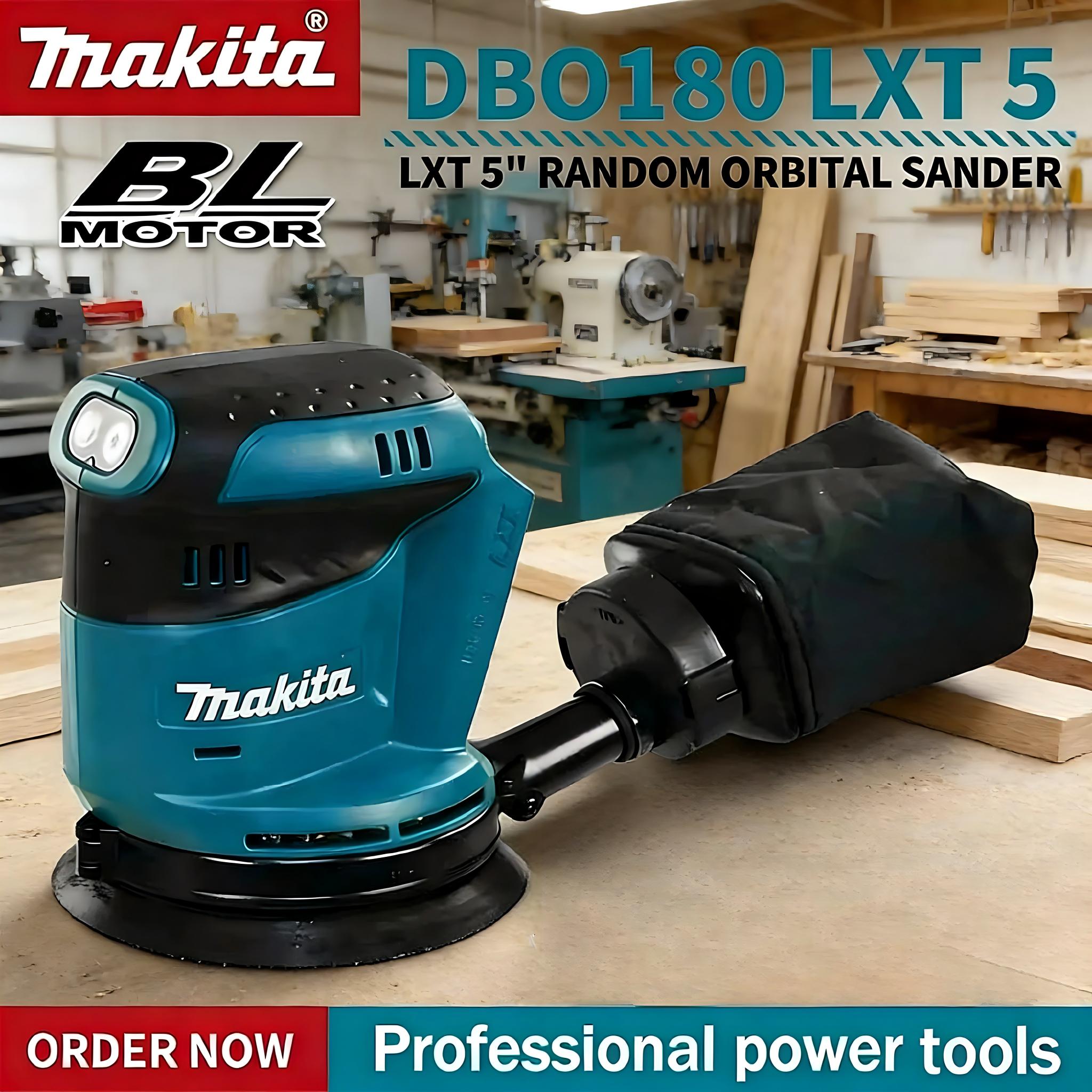 マキタ DBO180Z 18 V コードレスランダムオービタルサンダー木工用パテ研磨裸ツール DIY プロ使用