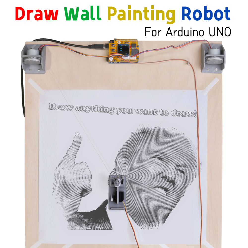 Drawbot Draw Line Plotter 壁画ロボット メーカー プロジェクト キット Polargrap