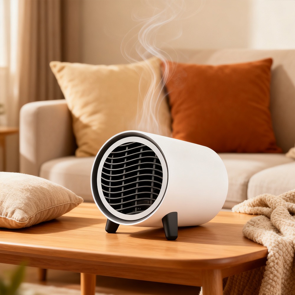 電気ヒーター家庭用デスクトップ小型ソーラー温風送風機ミニファンヒーター寮家庭用ヒーター冬暖房ファン