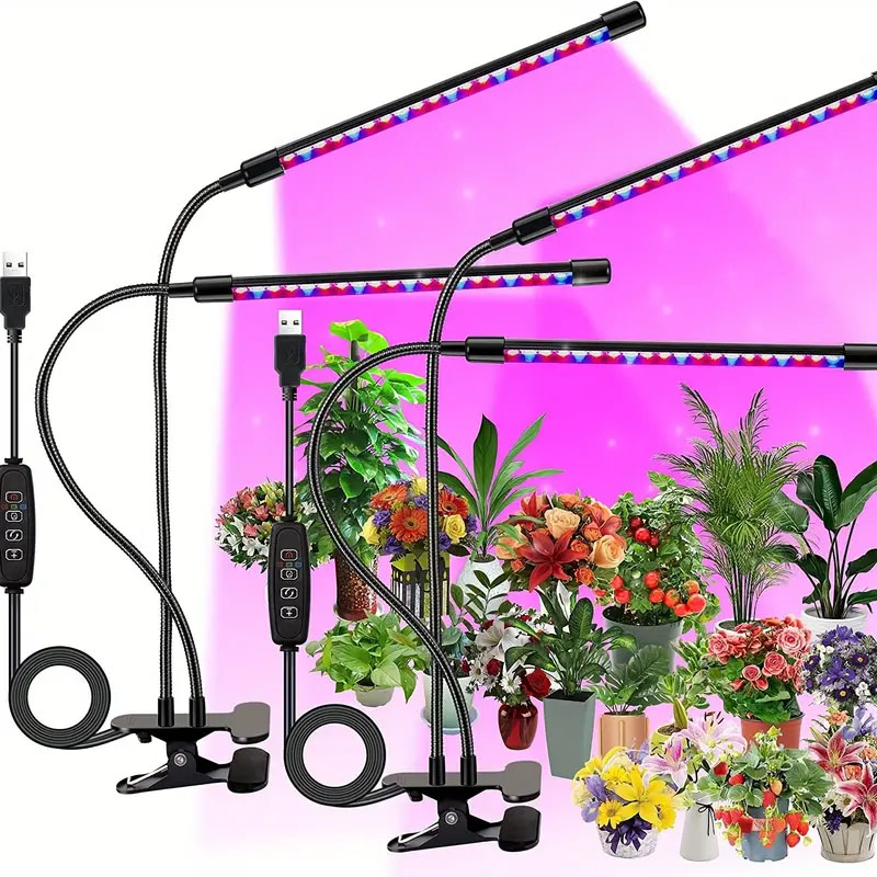 LED USB 成長ライト屋内庭の明るさ植物成長ランプ 3/9/12H タイマー 9 調光可能 VEG 苗多肉植物 Fitolampy