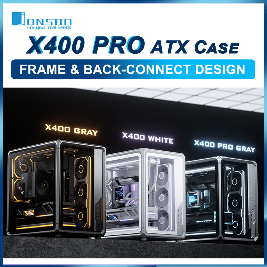 Jonsbo X400 Pro ATX PC ケースアルミフレーム強化ガラスバックコネクトマザーボード 360 ミリメートル水冷ゲーミングシャーシ