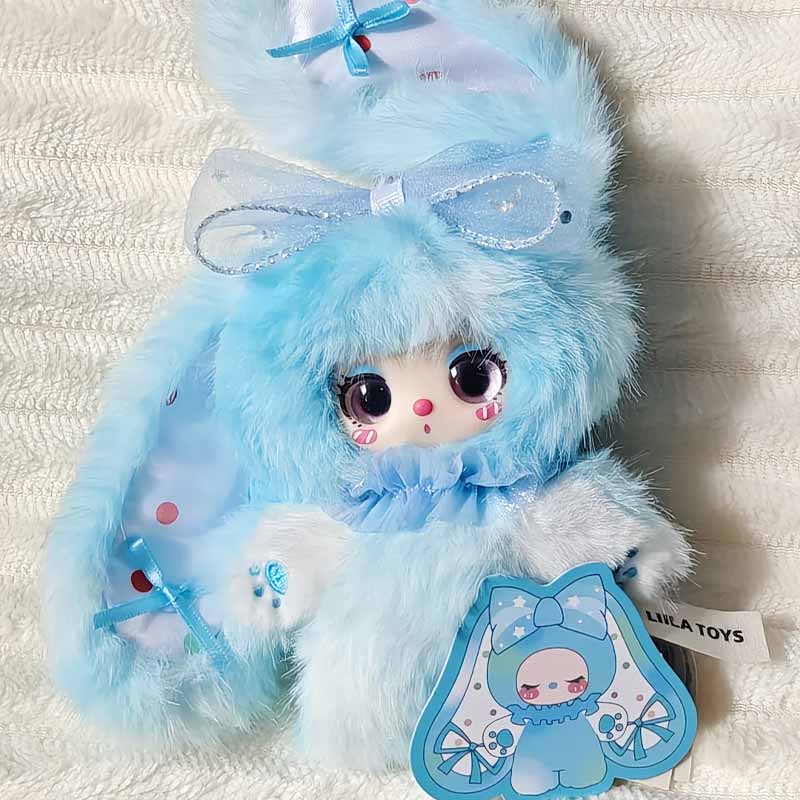 Babythree Liila レインボーキャンディバニーシリーズブラインドボックスかわいい人形絶妙なキーホルダー装飾おもちゃミステリーボックスサプライズ楽しいギフト