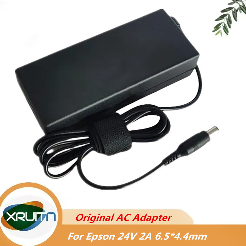 純正 24V 2A 48 ワット AC アダプタ EP-AG480DDG EPSON DS870 DS530 DS770 DS775 DS410 GT-X970 GT-1500 GT-S50 GT-S85 FF-680W GT-2500G