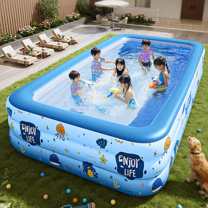 インフレータブルプール可動大家族大人インフレータブル PVC 肥厚プールベビープール屋内屋外浴槽