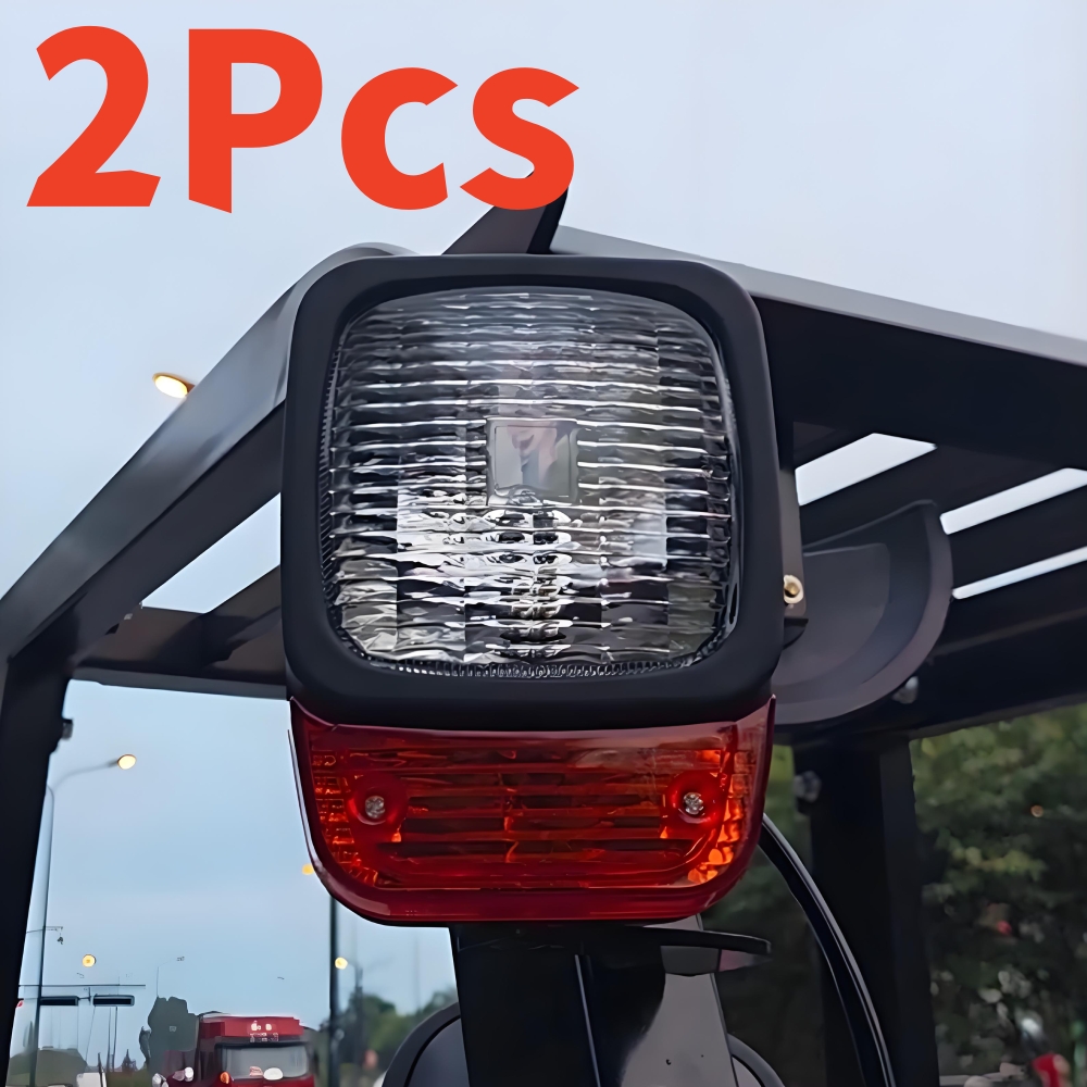 2 個ハロゲンフォークリフトヘッドライト 12V ローダーショベル作業灯トラクターターンシグナルランプ