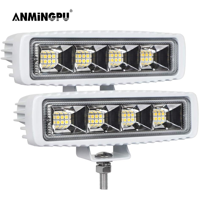 ANMINGPU 車作業ライト LED バー 72 ワット 4 × 4 24 LED 作業バーオフロード SUV ATV トラクターボートトラック掘削機 12V 24V LED コンボビーム