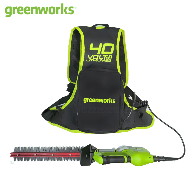 Greenworks 40V トリマー ブラシレスモーター 片手操作 400W コードレス草生垣トリマー 電動剪定ばさみ ガーデンシアーツールのみ