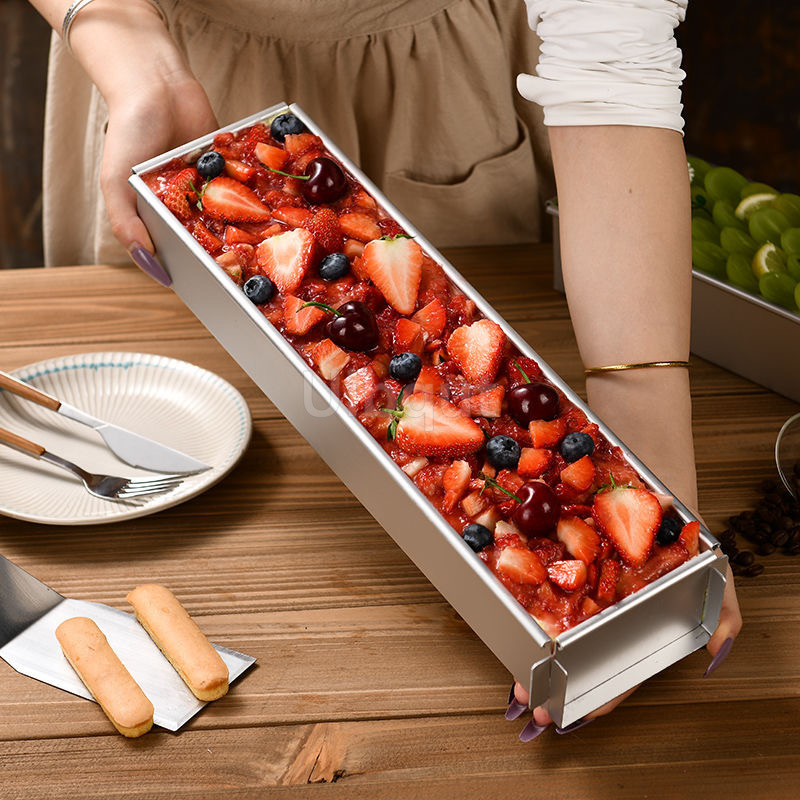 ティラミスケーキ型とケーキシャベル アルミニウム合金 取り外し可能 ノンスティック DIY ケーキムース マフィンパン ホームベーキング愛好家向け